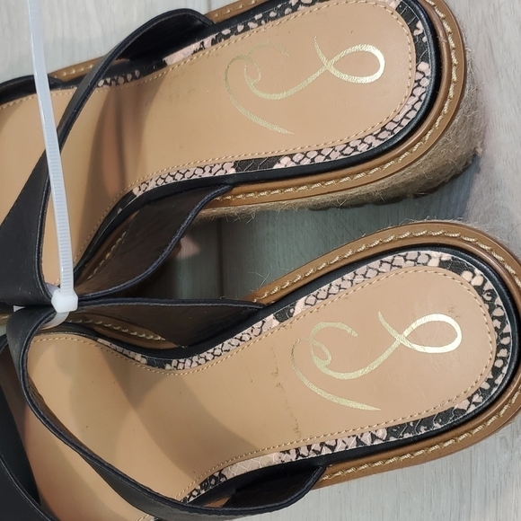 NEW Sam Edelman Womens Luca Platform Espadrille Slide Sandals shoes sz 9M - Picture 13 of 13